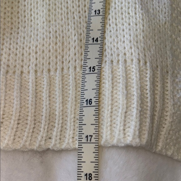 Women's Cream Floral Cardigan Sweater - Picture 10 of 10